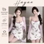 HT185 Váy ngủ cotton hoạ tiết mèo tím tôn dáng,đồ ngủ nữ cute dễ thương gợi cảm HT185
