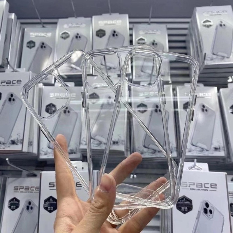 Ốp lưng SPACE ACRYLIC chống sốc chống ố từ X -> 16