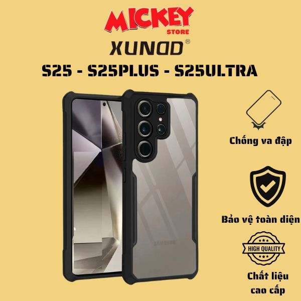 Ốp chống sốc Xundd cho Samsung s25 s25plus s25ultra không ố vàng