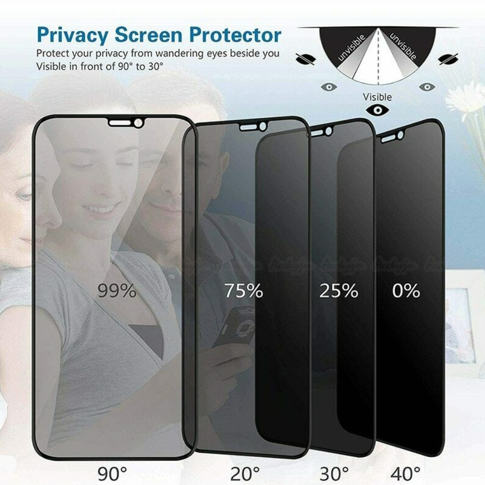 Kính cường lực chống nhìn trộm dành IPhone 11 12 13 14 15 16Promax pro plus x xr xsm 6,7,8/plus