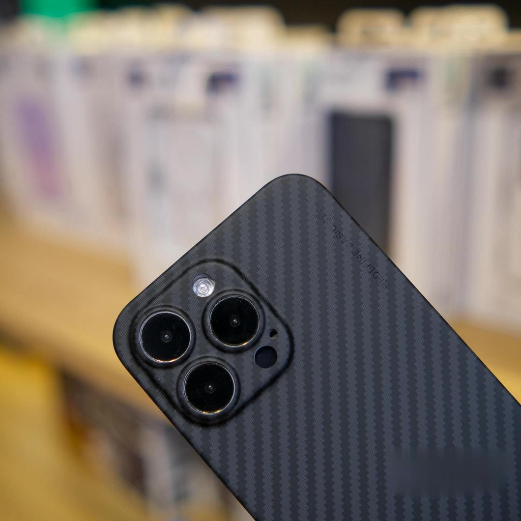 Ốp lưng cứng sợi carbon X - Level siêu mỏng cho IPhone 12promax 13promax 14promax 15promax 16promax