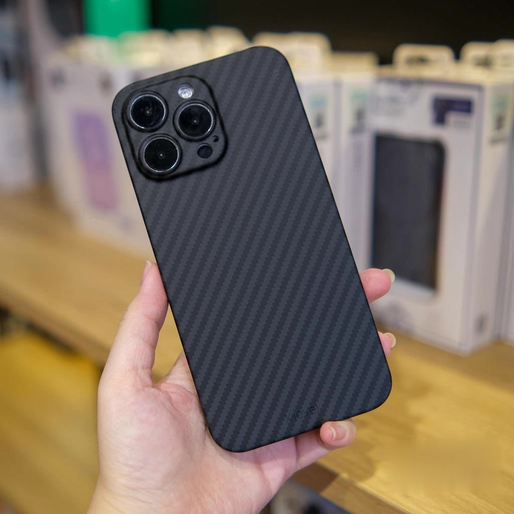 Ốp lưng cứng sợi carbon X - Level siêu mỏng cho IPhone 12promax 13promax 14promax 15promax 16promax