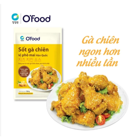 Sốt gà chiên 2 vị cay và phô mai O'food gói 120g