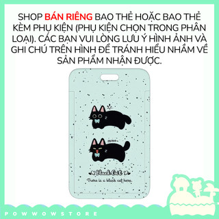 Bao Đựng Thẻ Nhân Viên Nhựa ABS Hình Thú Cute Dog Cat, Hoạt Hình Mèo Chó Đáng Yêu
