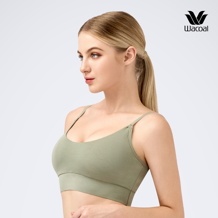 Áo lót Wacoal IOB9301 Trendy Bra không gọng kiểu áo 2 dây không móc gài (giả bra thể thao)
