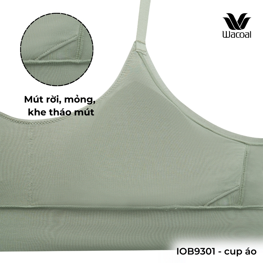 Áo lót Wacoal IOB9301 Trendy Bra không gọng kiểu áo 2 dây không móc gài (giả bra thể thao)