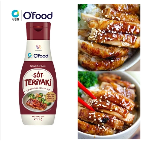 Sốt teriyaki hoàn chỉnh O'food chai 250g