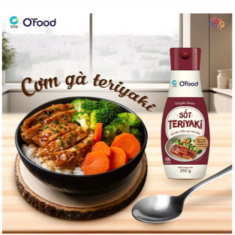 Sốt teriyaki hoàn chỉnh O'food chai 250g
