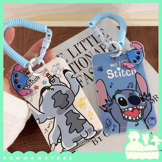 Bao Đựng Thẻ Nhân Viên Nhựa ABS Phong Cách Nhân Vật Hoạt Hình Lilo & Stitch Đáng Yêu Cute
