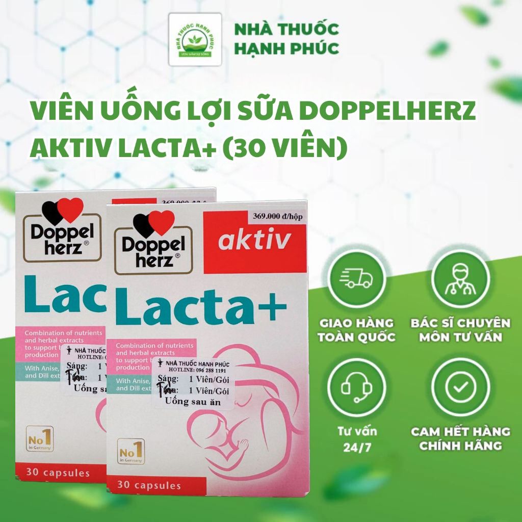 [Chính hãng] VIÊN UỐNG LỢI SỮA Doppelherz Aktiv Lacta+ (30 VIÊN) – HỖ ...