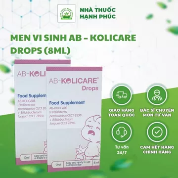 [Chính hãng] Men Vi Sinh AB – Kolicare Drops (8ML) – Men Vi sinh cho Trẻ Lười Bú, Đầy Hơi, Nôn Trớ, Quấy Khóc
