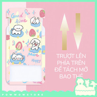 Bao Đựng Thẻ Nhân Viên Nhựa ABS Phong Cách Nhân Vật Hình Chó Dog Puddle Puppy Đáng Yêu Cute
