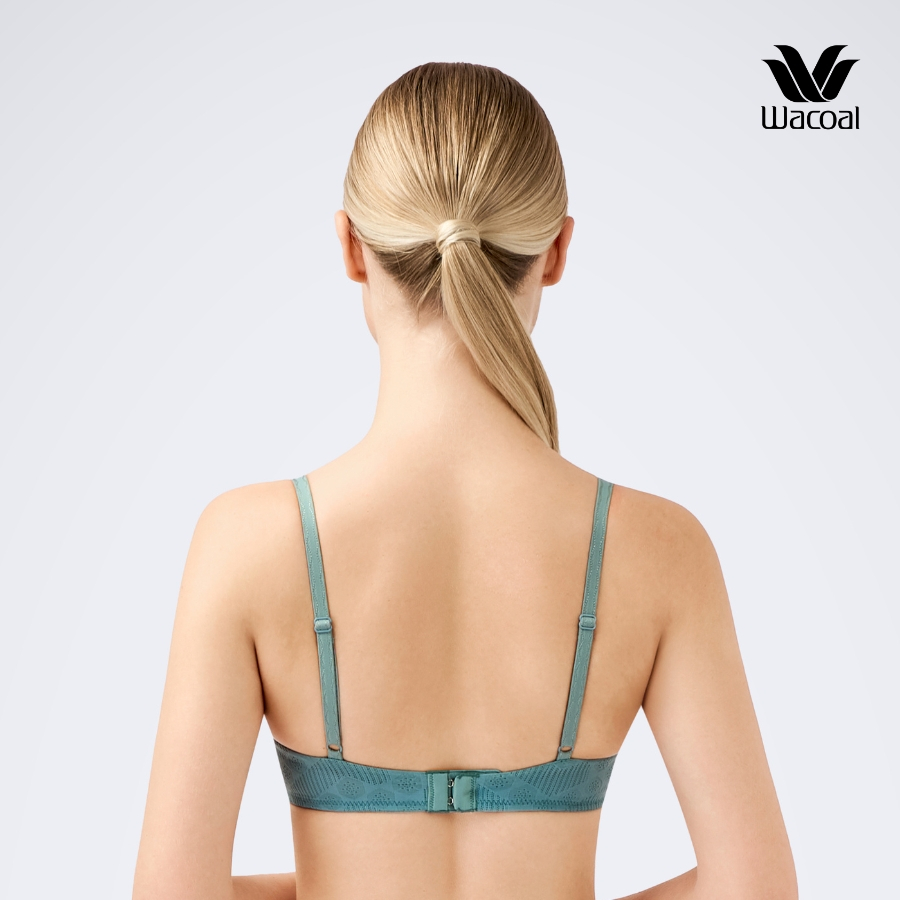 Áo lót Wacoal IIB5493 không gọng nâng vừa mút đúc ~ 3cm họa tiết chìm - IB5493
