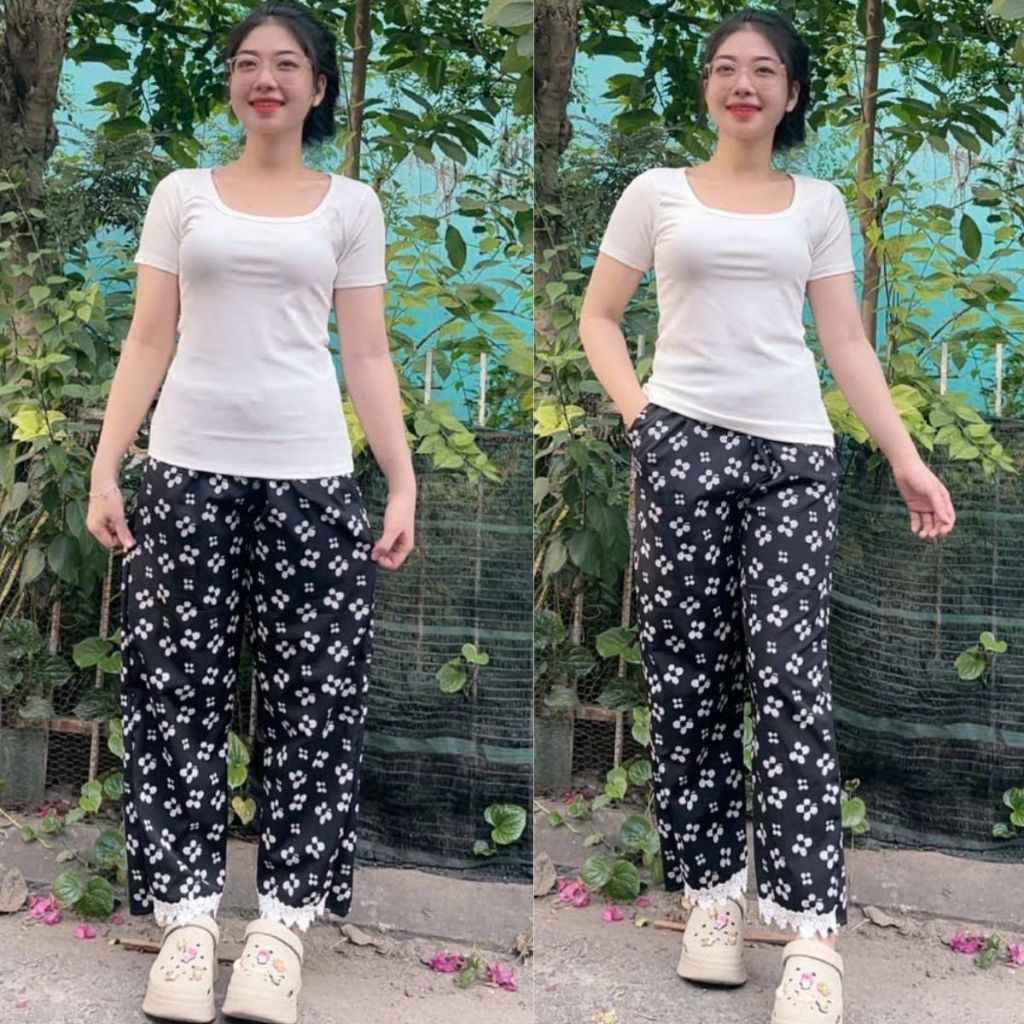 Đồ bộ nữ bigsize quần baggy đũi 9 tấc đẹp dễ thương ESHOP đồ bộ đồ mặc nhà set bộ xinh áo tay ngắn thun tăm MS904