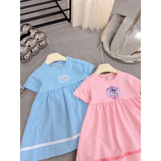 Váy cho bé gái mùa hè hoạ tiết kuromi-cinnamoroll hot hit, đầm cho bé gái cotton sz nhí đại 10-35kg