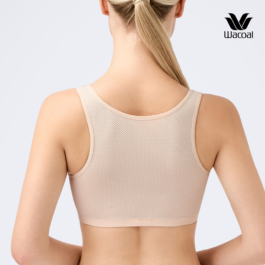 Áo lót trẻ em Wacoal IJB3736 không gọng, không móc cài vải thoáng khí - JB3736 bra junior