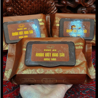 Khăn Ướt Lau Ban Thờ Phúc An Hương Trầm Quế Nhẹ Nhàng Dùng Cho Các Lễ Vật Thờ Cúng, Khăn Lau Ban Thờ Chất Lượng.