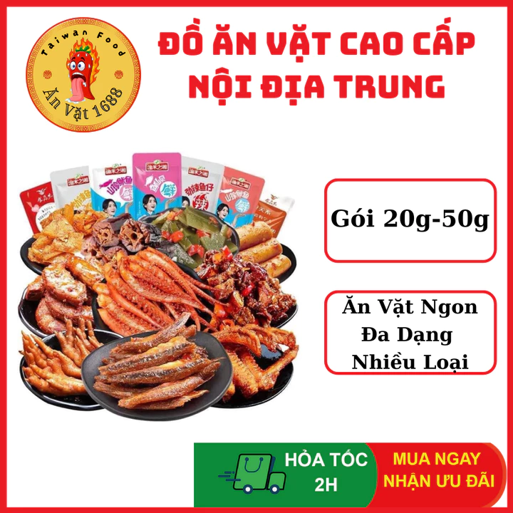 TỔNG HỢP ĐỒ ĂN VẶT CAY LOẠI NGON CAO CẤP - Ăn Vặt Nội Địa Trung - Combo Đồ Ăn Vặt Trung Quốc - Ăn Vặt 1688