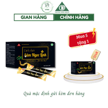 Dịch Chiết Sâm Ngọc Linh, Tinh Chất Sâm Ngọc Linh, Tăng Đề Kháng, Chống Lão Hóa, Ngủ Ngon Hộp 15 gói
