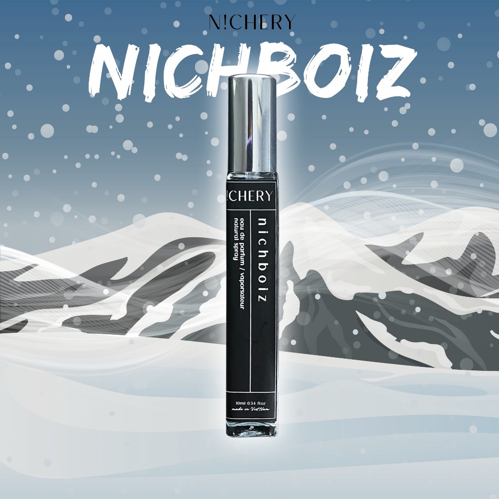 Nước hoa nam Nichery Nichboiz cao cấp chính hãng hương thơm mạnh mẽ cá tính dạng xịt chai 10ml