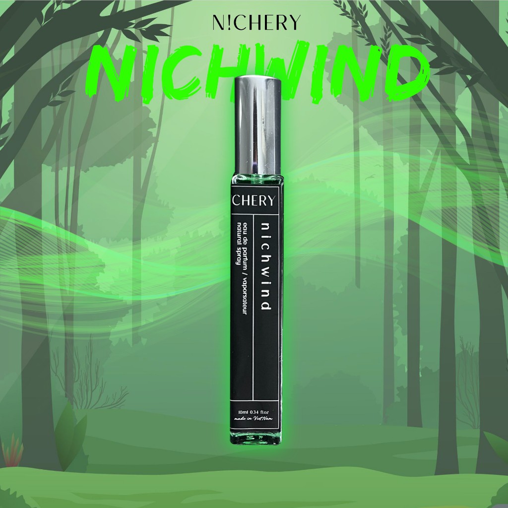 Nước hoa nam nữ Nichery Nichwind cao cấp chính hãng hương thơm hiện đại nam tính dạng xịt chai 10ml