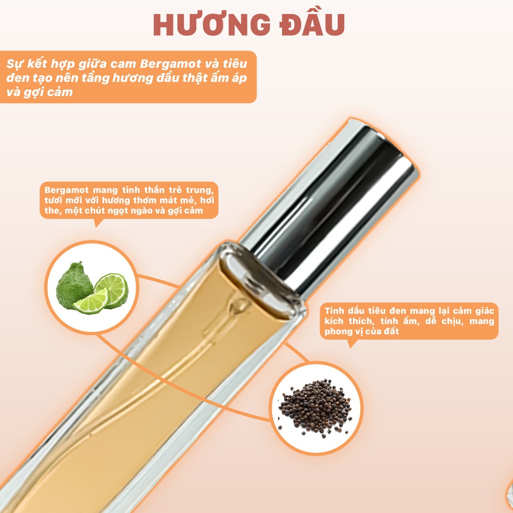 Nước hoa nam nữ Nichery Nichwarm cao cấp chính hãng hương thơm ngọt ngào trầm ấm dạng xịt chai 10ml