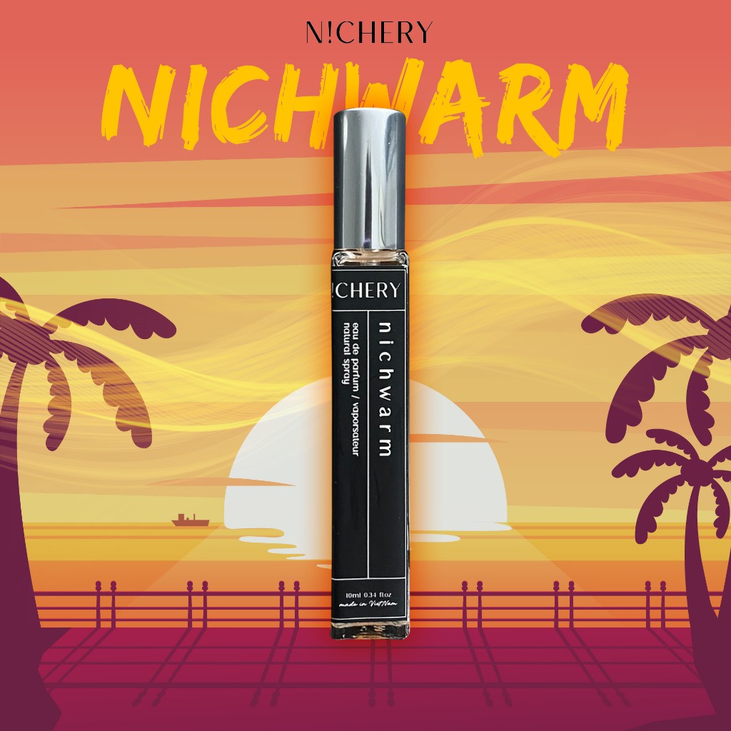 Nước hoa nam nữ Nichery Nichwarm cao cấp chính hãng hương thơm ngọt ngào trầm ấm dạng xịt chai 10ml