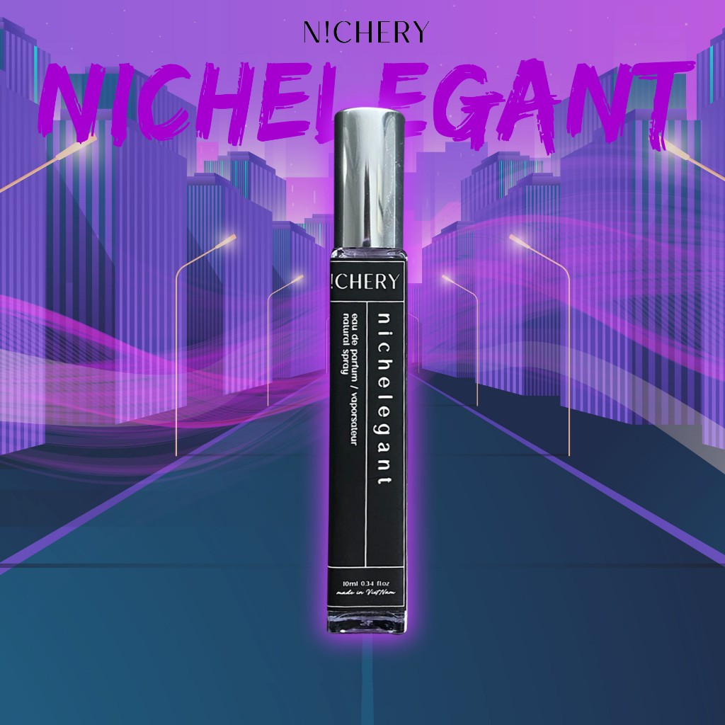 Nước hoa nam Nichery Nichelegant cao cấp chính hãng hương thơm sành điệu sang trọng dạng xịt 10ml