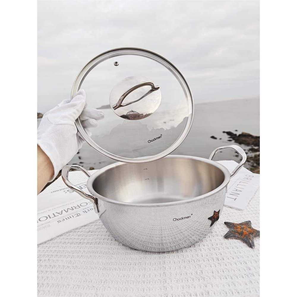 Nồi Lẩu 22cm Chockmen, Nồi Canh Kèm Nắp CKM111