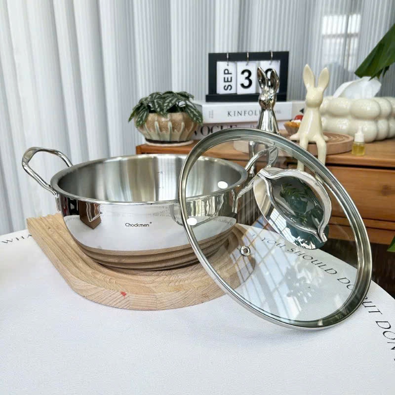 Nồi Lẩu 22cm Chockmen, Nồi Canh Kèm Nắp CKM111
