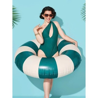Bộ bơi-bikini liền thân thiết kế khoét ngực trẻ trung sexy kèm sẵn mút đệm hàng xuất dư cao cấp