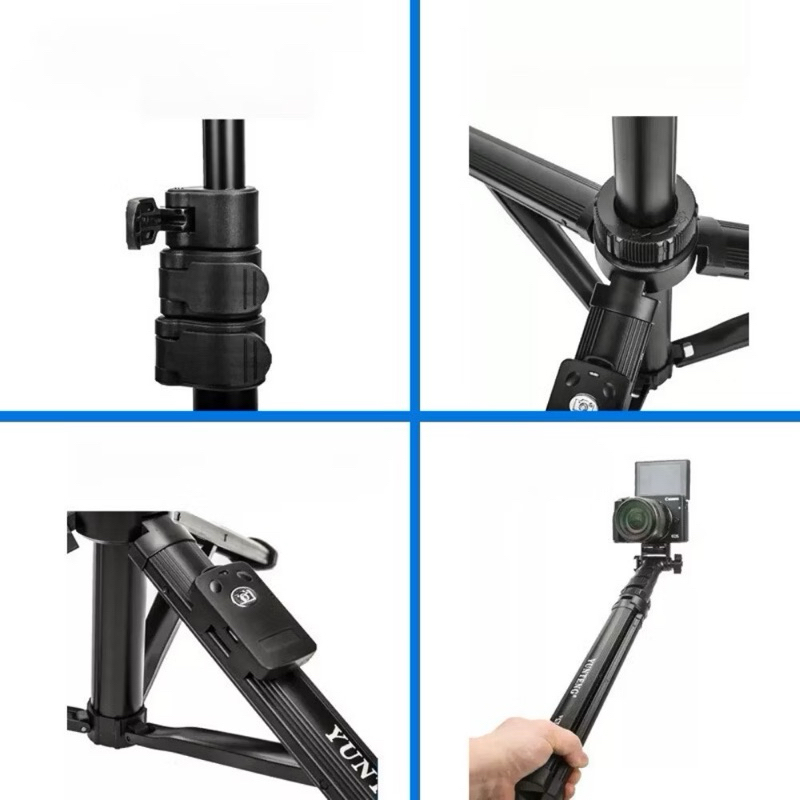 Gậy Chụp Ảnh Chân 91666 - Gậy Selfie Cầm Tay Tặng Kèm Remote - Chiều Dài Sử Dụng 43-160cm - Chính Hãng HD DESIGN