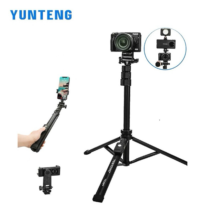 Gậy Chụp Ảnh Chân 91666 - Gậy Selfie Cầm Tay Tặng Kèm Remote - Chiều Dài Sử Dụng 43-160cm - Chính Hãng HD DESIGN
