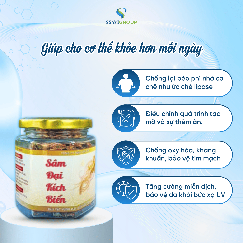 Trà sâm bảo vệ tim mạch giảm mỡ  tăng cường miễn dịch trà sâm sấy khô thành phần Sa Sâm Việt [1 lọ 25g ]