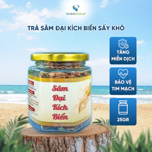 Trà sâm bảo vệ tim mạch giảm mỡ tăng cường miễn dịch trà sâm sấy khô thành phần Sa Sâm Việt [1 lọ 25g ]