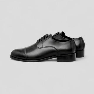 Giày Elegant Derby EL2 - JOG04 , thiết kế lịch sự , da bò mộc , đế phíp gỗ cao 3cm ( EL2 )