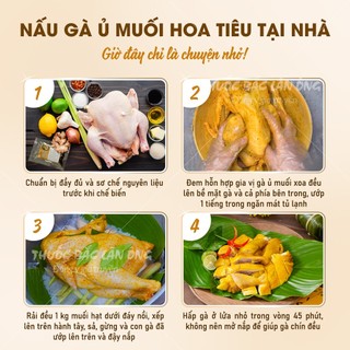 Bột làm gà ủ muối, gia vị gà ủ muối hoa tiêu, chuẩn vị, gói thảo mộc ủ 1 con gà