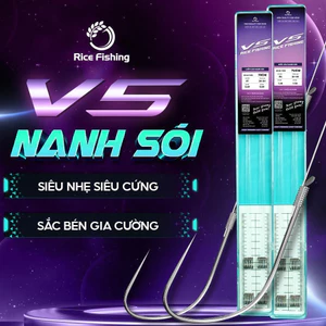 Thẻo câu đài Nanh Sói V5 Rice Fishing lưỡi câu siêu nhẹ siêu cứng chất liệu thép carbon LC-28