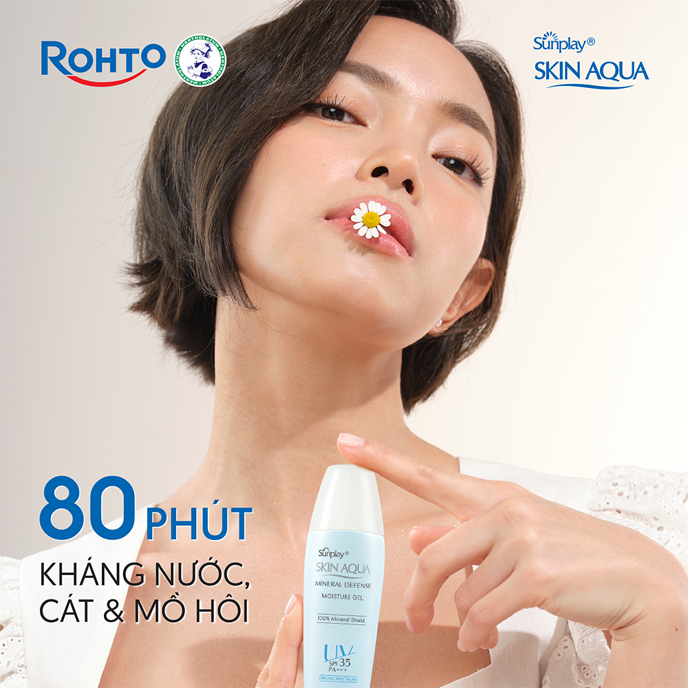 Ảnh Kem chống nắng vật lý dưỡng ẩm, dạng gel dùng hàng ngày Sunplay Skin Aqua Mineral Defense Moisture Gel SPF35+ PA++++ 25g 3