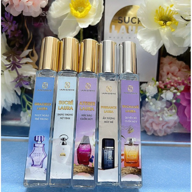 [ 10ml ] Combo 5 Chai Nước Hoa No 6.7.8.9.10 Laura Sunshine Nhật Kim Anh Chai 10ml