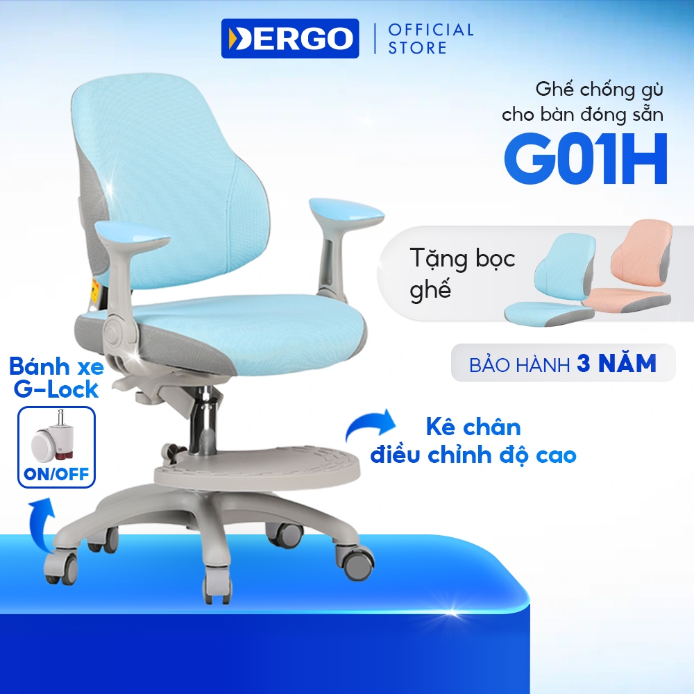 Ghế Chống Gù Cao Cấp DERGO ISmart G01H (High Chair Version) Phù Hợp Bàn ...