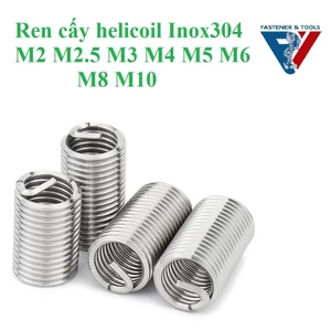 50 cái Ren cấy Helicoil inox 304 M2-M10