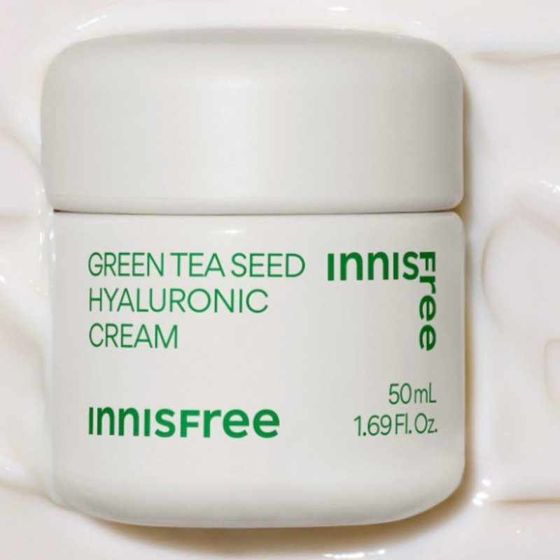 Kem dưỡng ẩm trà xanh và phục hồi da với Probiotics INNISFREE Probiotics Green Tea Seed Hyaluronic Cream 50ml