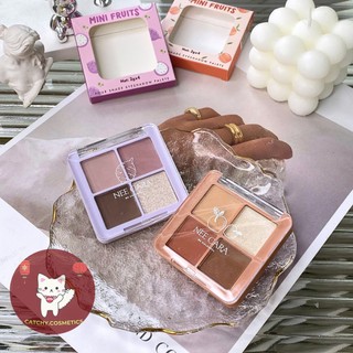 [NEE CARA] Bảng Phấn Mắt NEE CARA 4 ô Trái Cây Mùa Hè, Mini Fruits, 8g (N319)