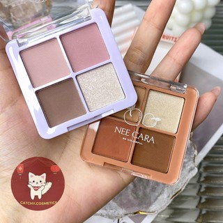 [NEE CARA] Bảng Phấn Mắt NEE CARA 4 ô Trái Cây Mùa Hè, Mini Fruits, 8g (N319)