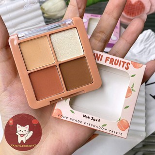 [NEE CARA] Bảng Phấn Mắt NEE CARA 4 ô Trái Cây Mùa Hè, Mini Fruits, 8g (N319)