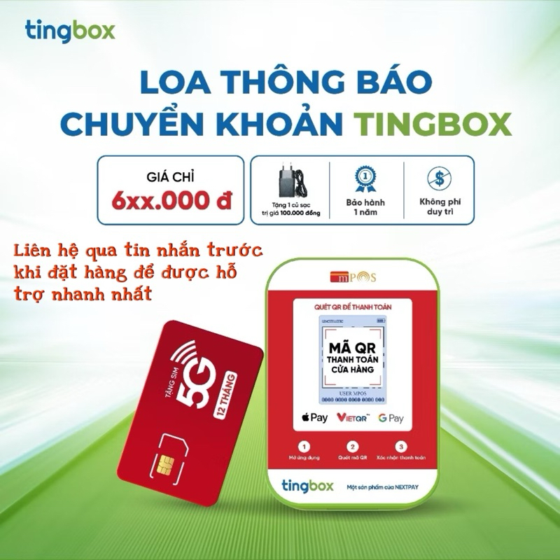 LOA THÔNG BÁO TINGBOX | Shopee Việt Nam