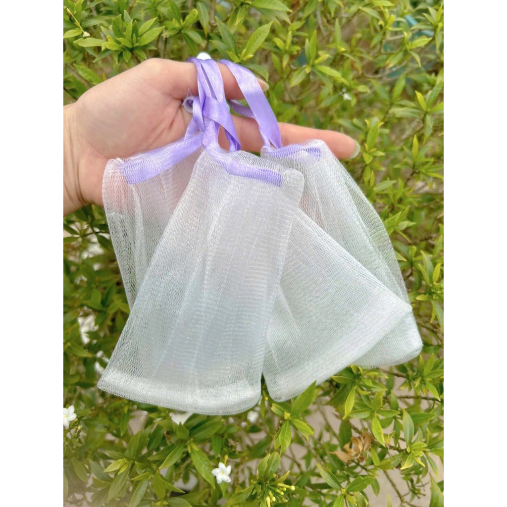 [HÀNG TẶNG - KHÔNG BÁN] Túi Lưới Đựng Xà Phòng Tạo Bọt, Có Dây Rút Giúp Làm Sạch, Loại Bỏ Bụi Bẩn Bã Nhờn Cơ Thể VIETKET