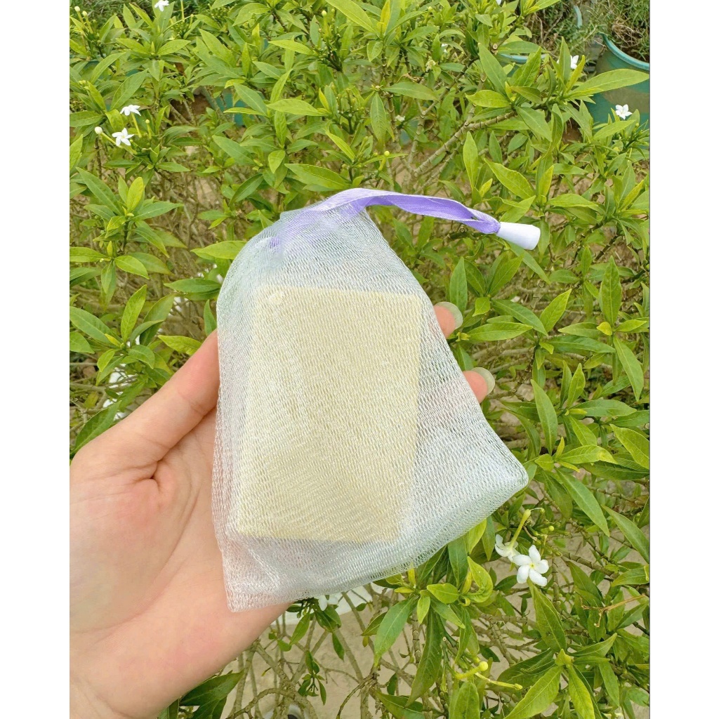 [HÀNG TẶNG - KHÔNG BÁN] Túi Lưới Đựng Xà Phòng Tạo Bọt, Có Dây Rút Giúp Làm Sạch, Loại Bỏ Bụi Bẩn Bã Nhờn Cơ Thể VIETKET