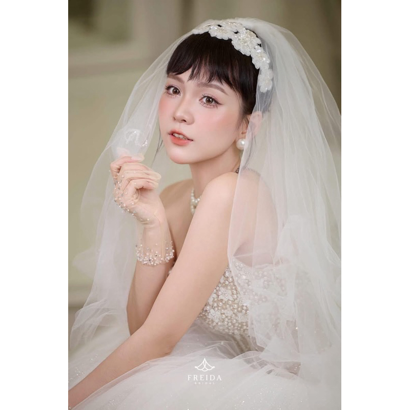 🦩🦩🦩BỜM TÓC HOA REN CÔ DÂU XINH|phukiencuoiyenlinh